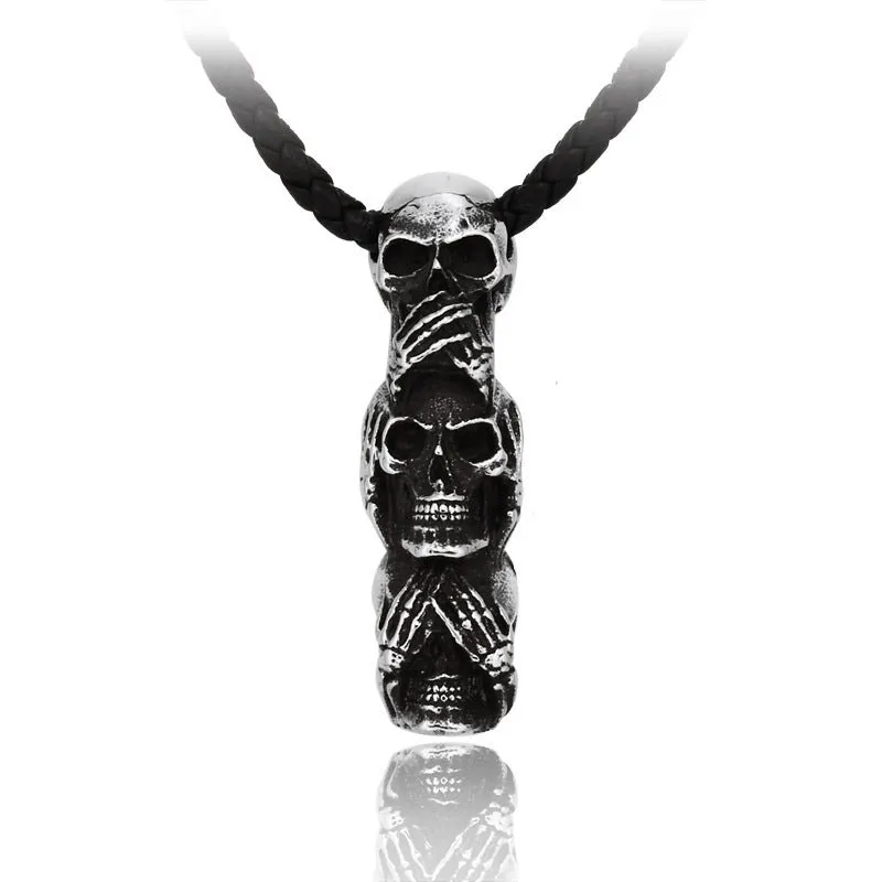 Ignorance Trio - Gothic Skull Pendant by The Nevermore