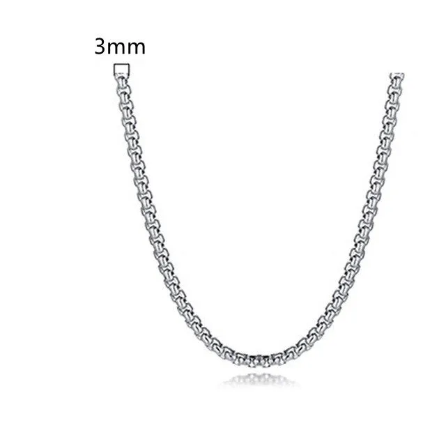 Jasper Cuboid Link Stainless Steel Chain by The Nevermore