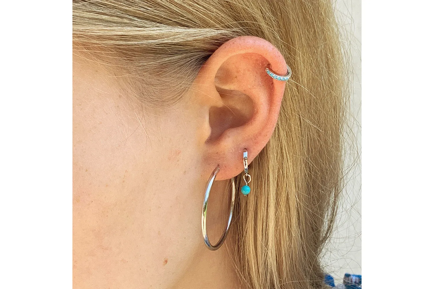 Julin Plain Sterling Silver Hoop Earrings