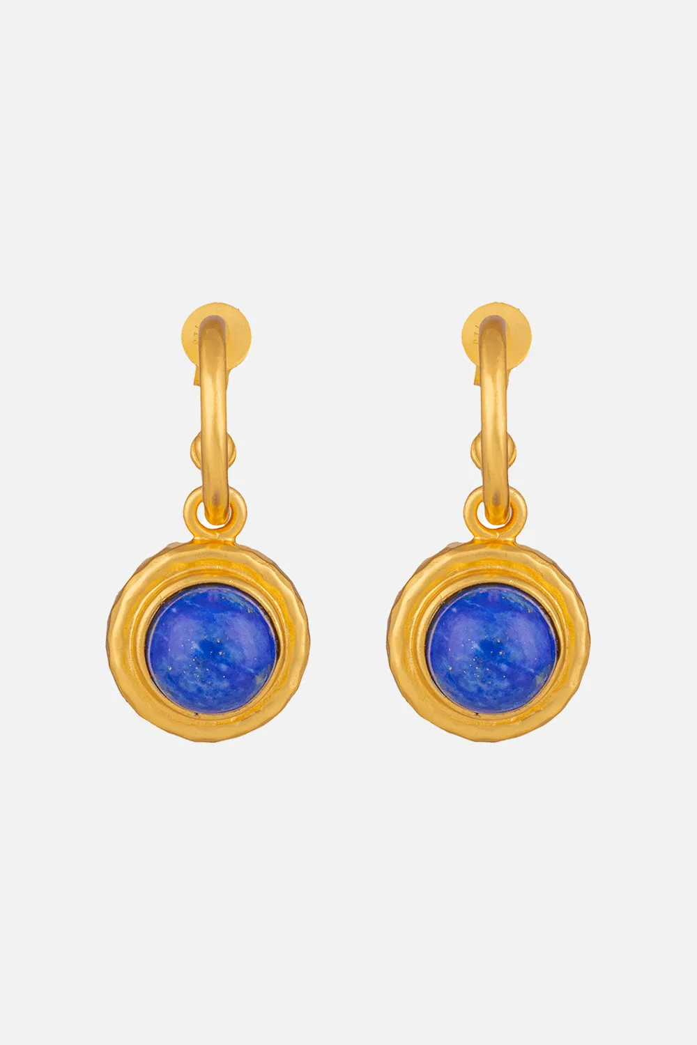 KAMEO LAPIS STONE EARRINGS MULTI