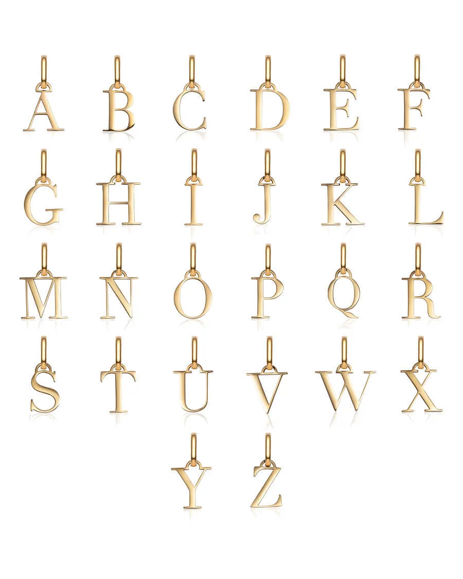 Letter & Birthstone Sphere Chain Layered Set (Gold)