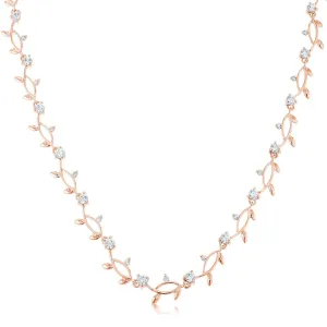 LOVCIA Stylish Rose Gold Vine Necklace