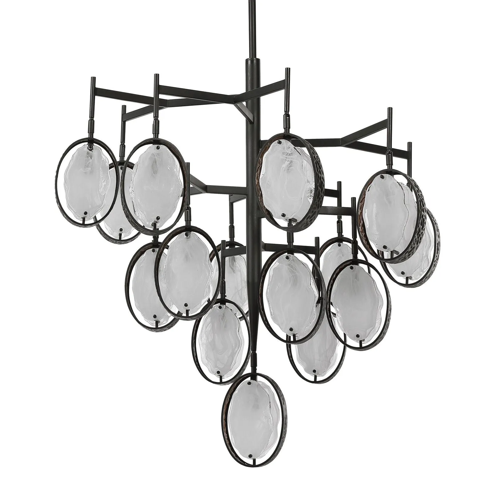 Maxin 15-Light Large Bronze Chandelier Mid-Century Modern – Uttermost