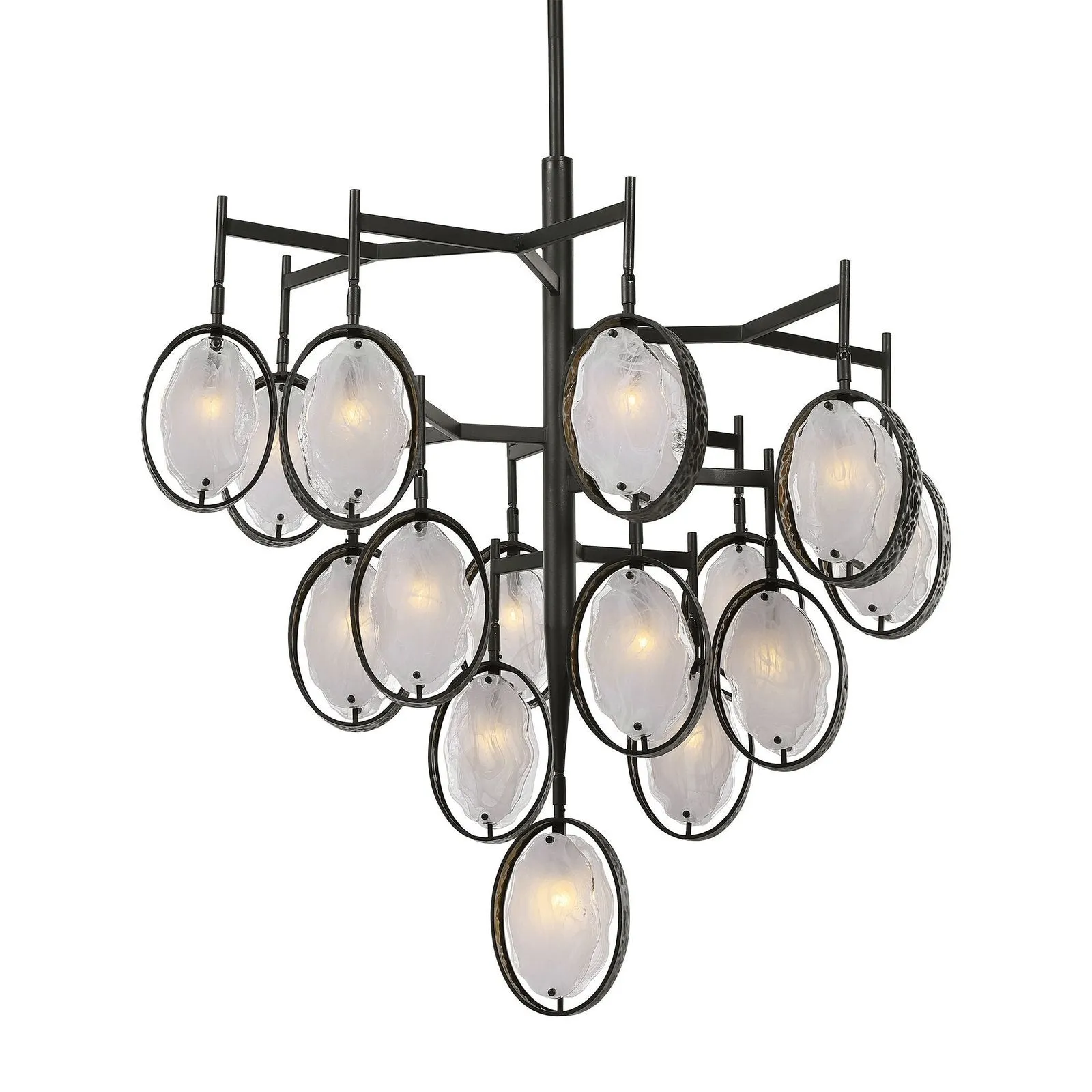 Maxin 15-Light Large Bronze Chandelier Mid-Century Modern – Uttermost