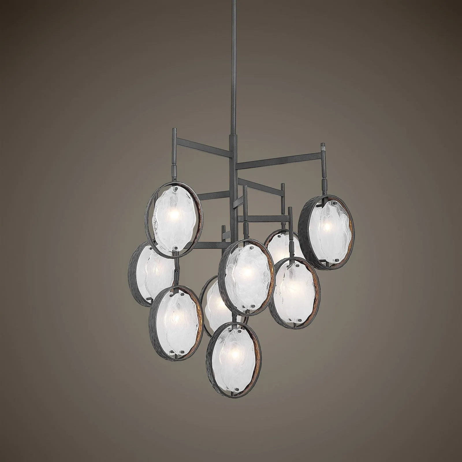 Maxin 9-Light Chandelier – Mid-Century Modern Elegance | Uttermost