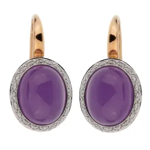 Mimi Milano Violet Jade Diamond Earring