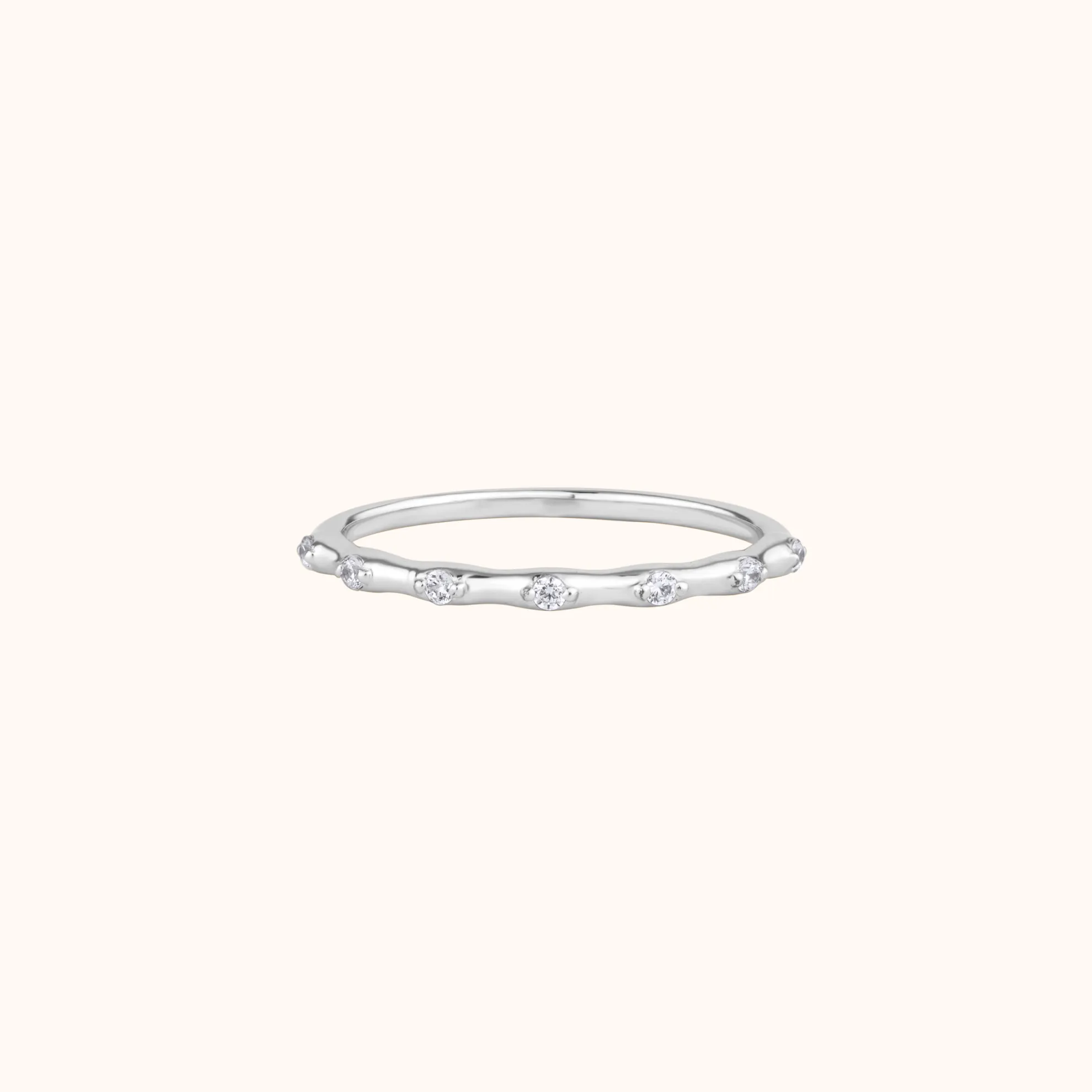 Minimalist Diamond Dot Ring