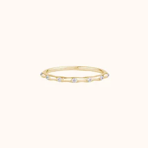 Minimalist Diamond Dot Ring