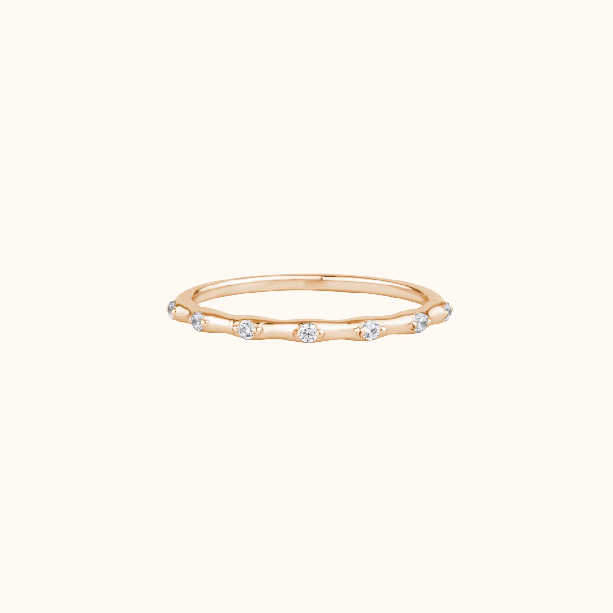 Minimalist Diamond Dot Ring