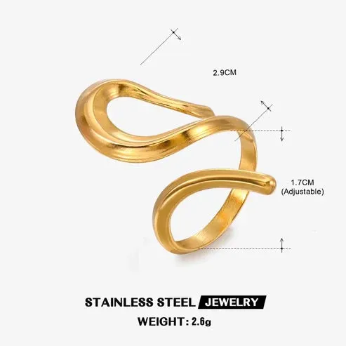 Minimalist Gold Wrap Ring