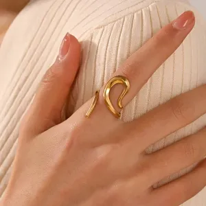 Minimalist Gold Wrap Ring