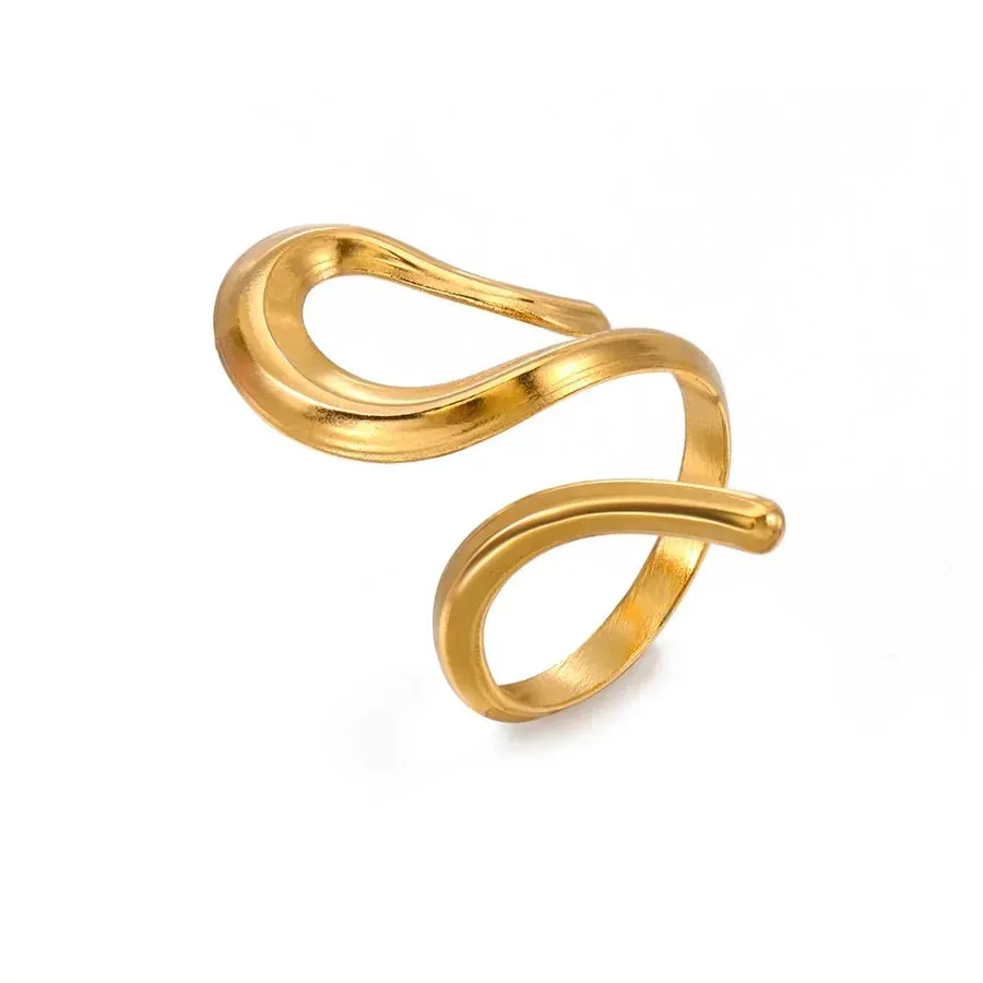Minimalist Gold Wrap Ring