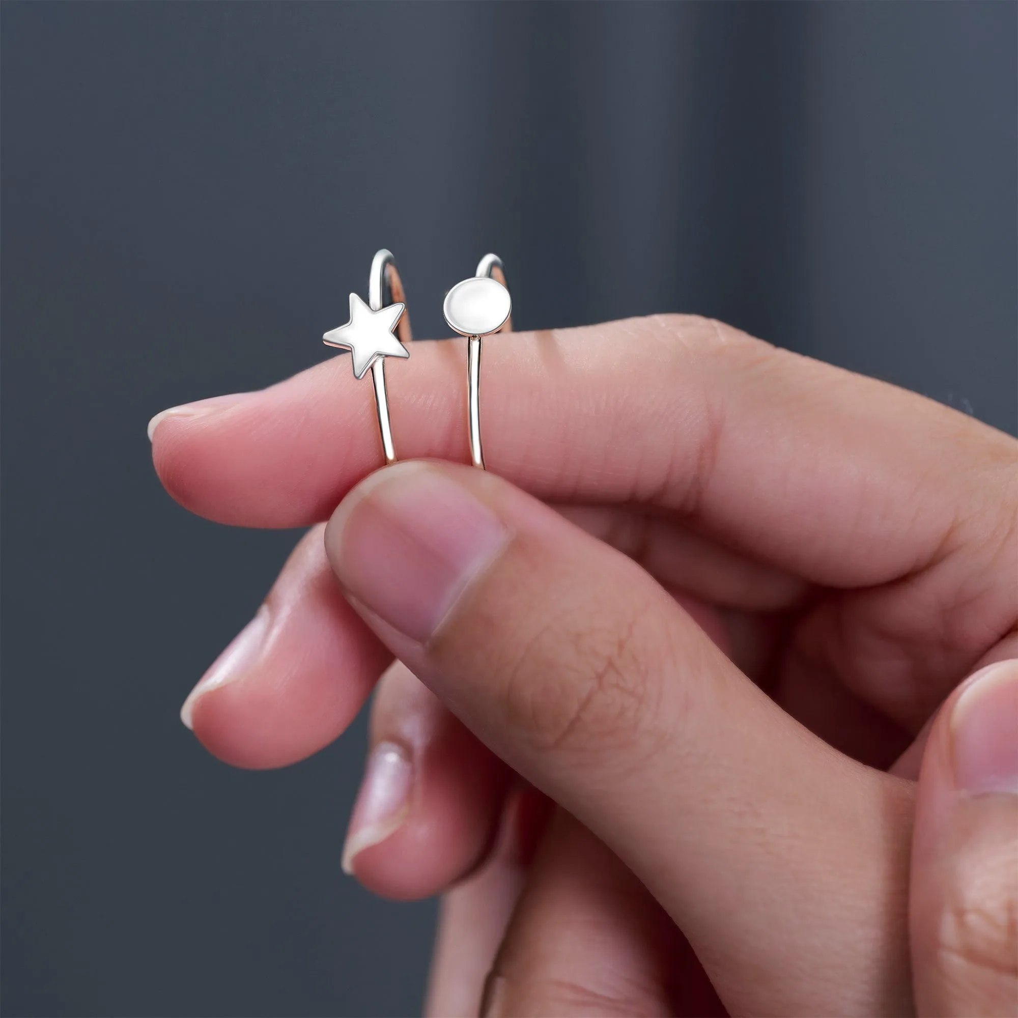 Minimalist Round Circle Ring Sterling Silver