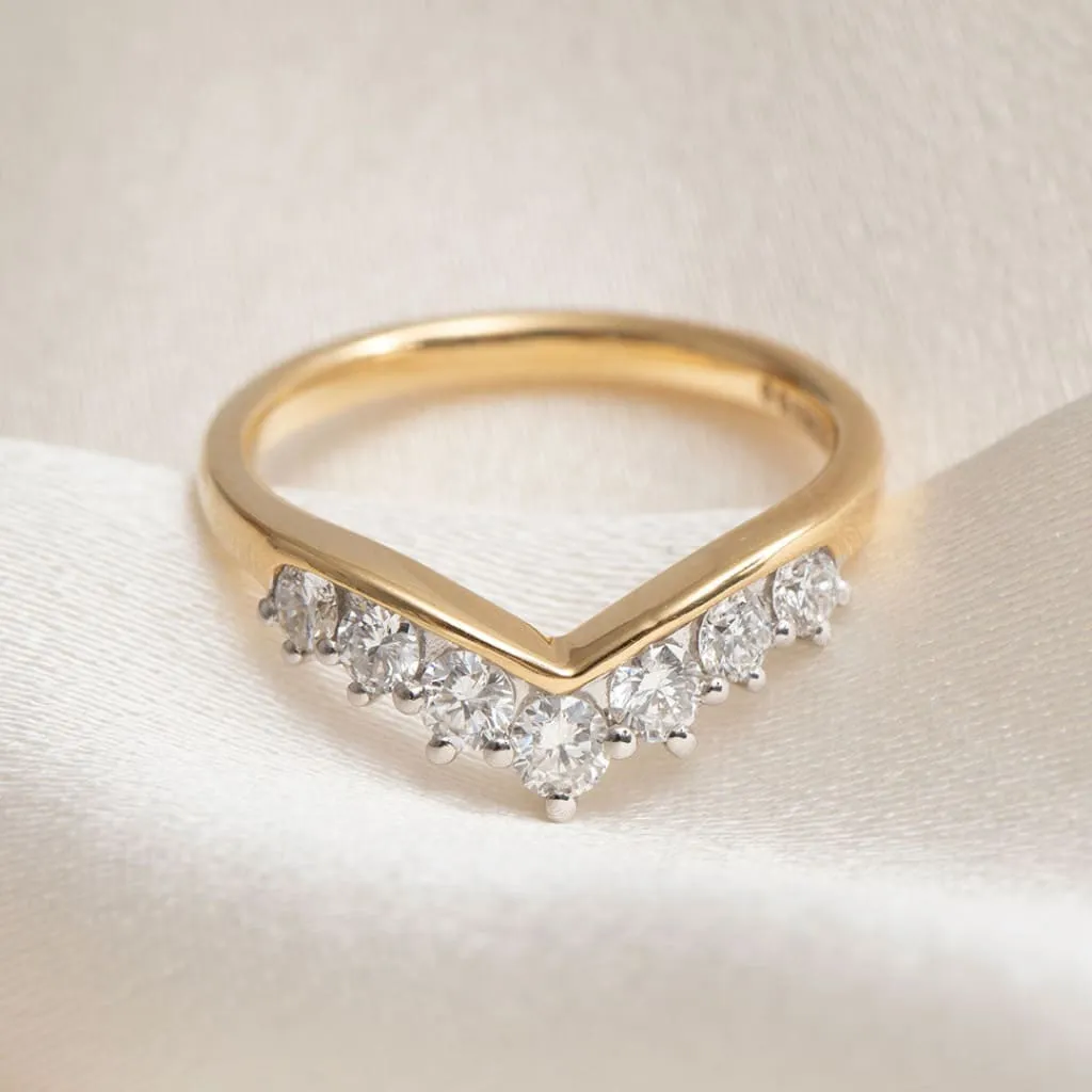 MONA - 18ct Gold 0.50ct | Diamond Wedding Ring Lab Grown