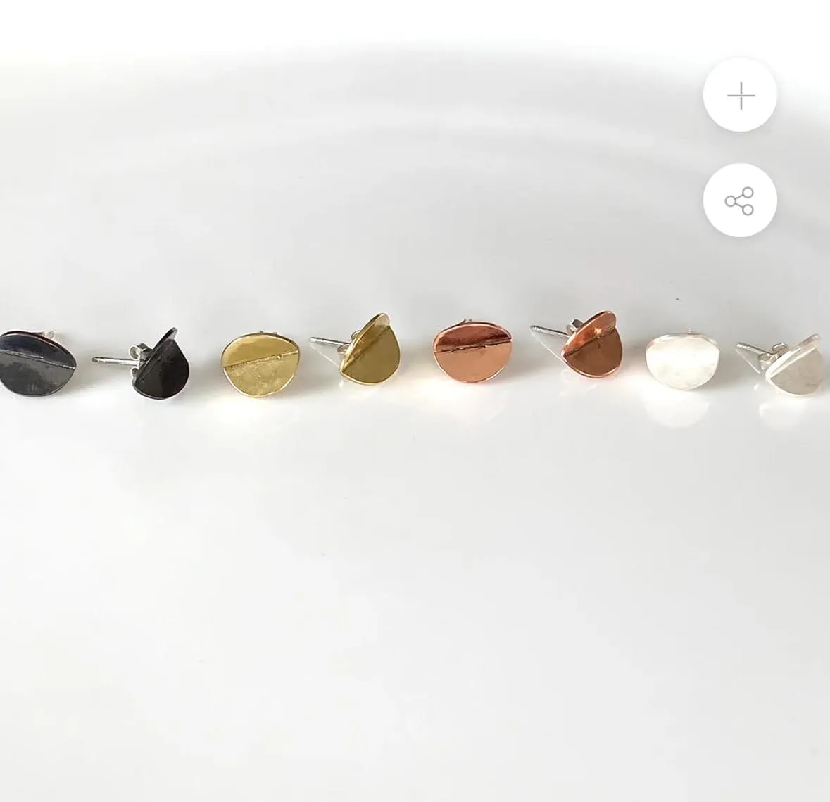 Moon Studs  - Rare & Beautiful