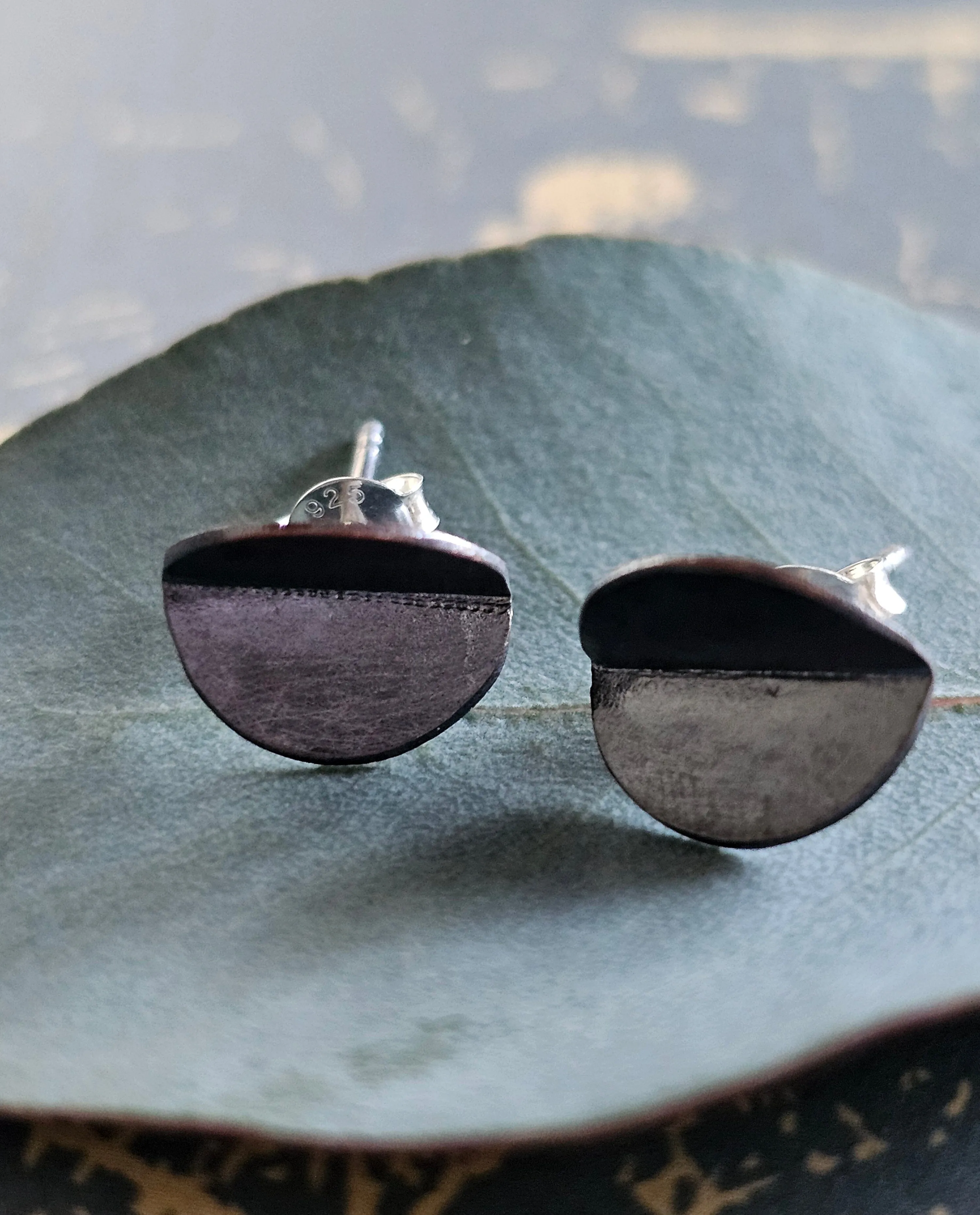 Moon Studs  - Rare & Beautiful