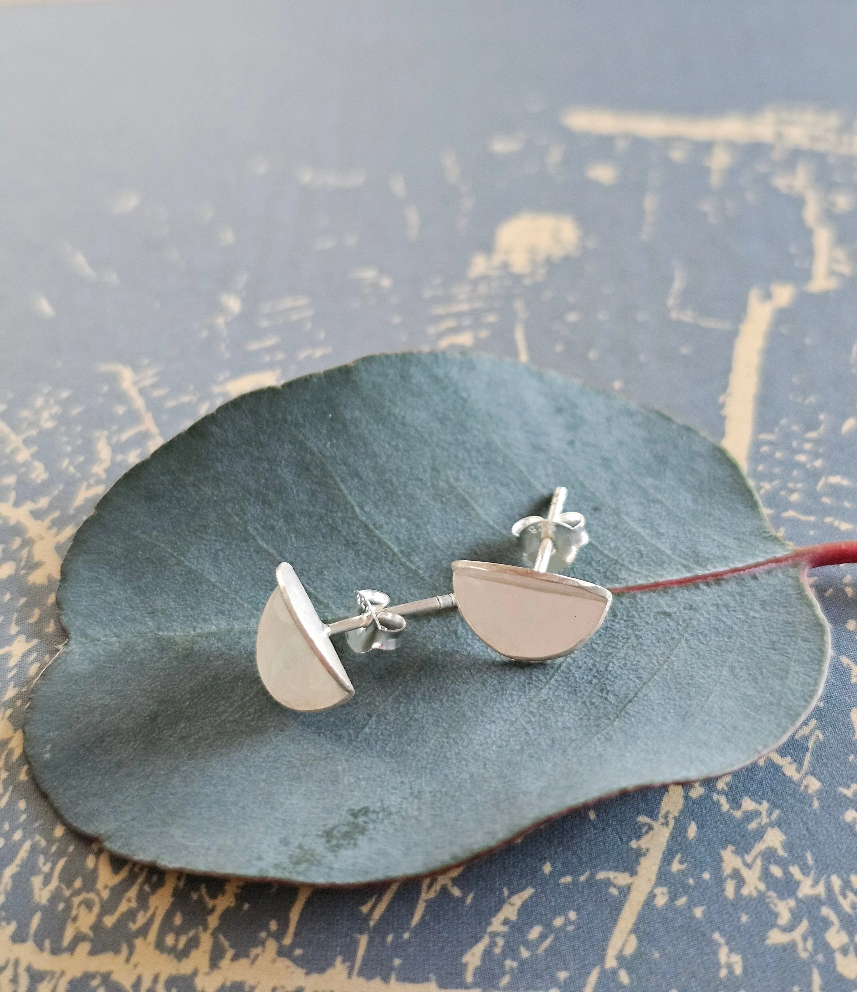Moon Studs  - Rare & Beautiful