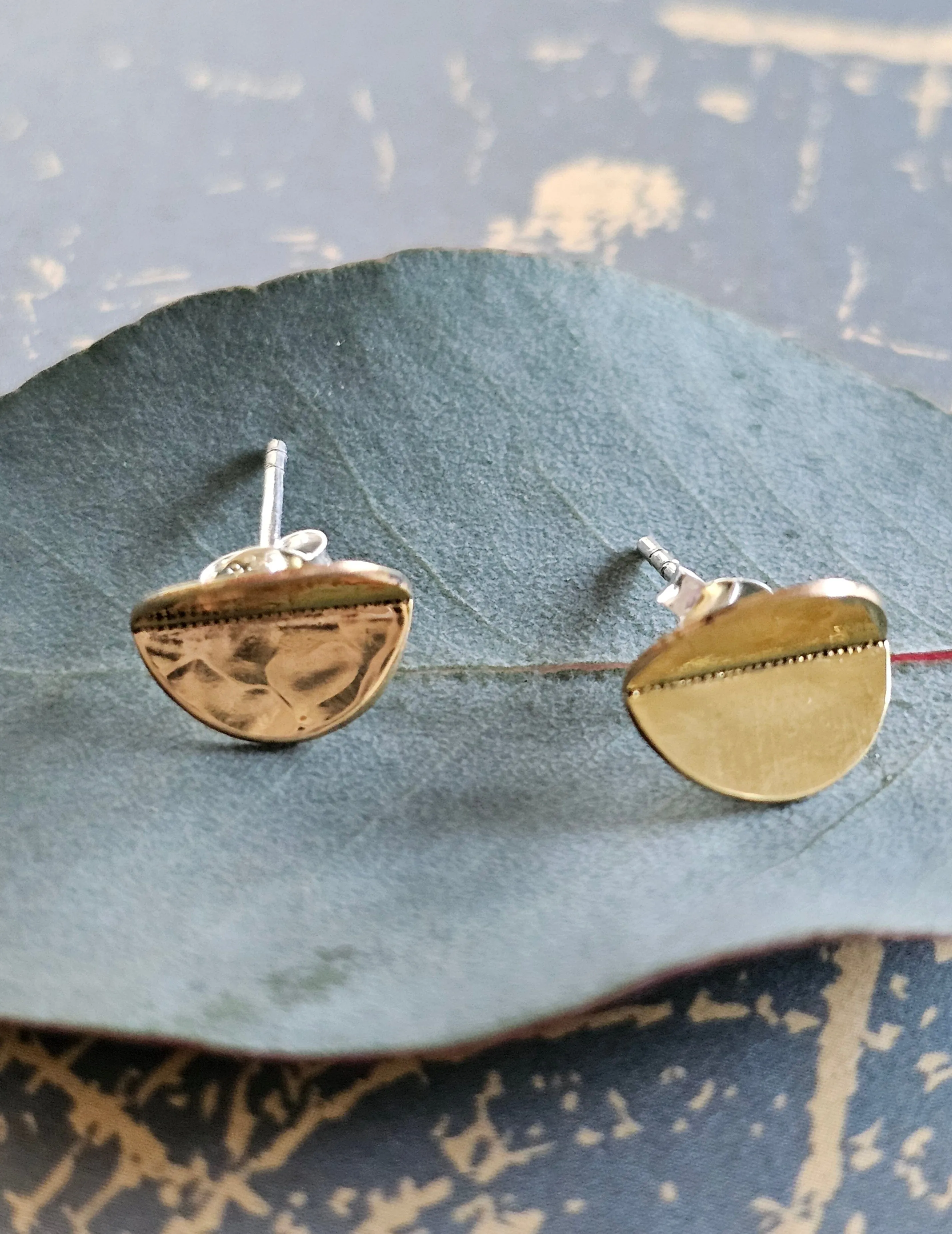 Moon Studs  - Rare & Beautiful
