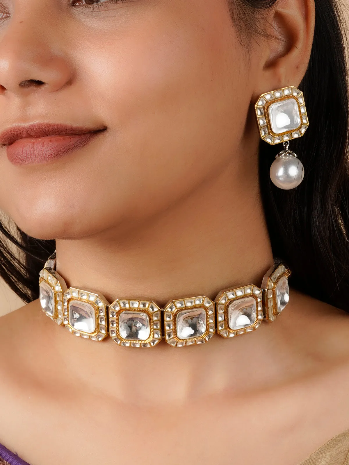 Natasha Luthra in Mortantra Necklace Set