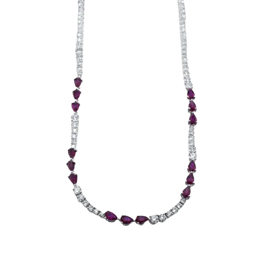 Necklace in 18k Gold with Diamonds LN4056 WHITE 18K X WHITE