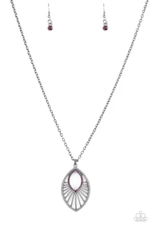 Paparazzi Court Couture Purple Long Necklace
