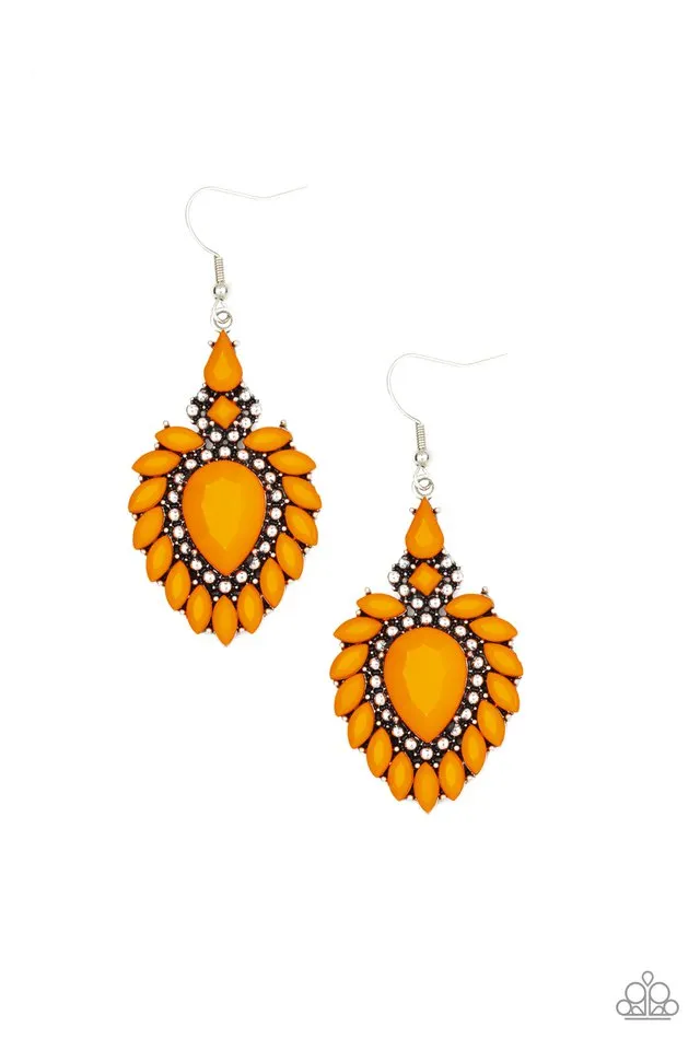 Paparazzi Earring ~ The LIONESS Den - Orange