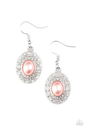 Paparazzi Good Luxe To You! Orange Fishhook Earrings - P5RE-OGXX-031XX