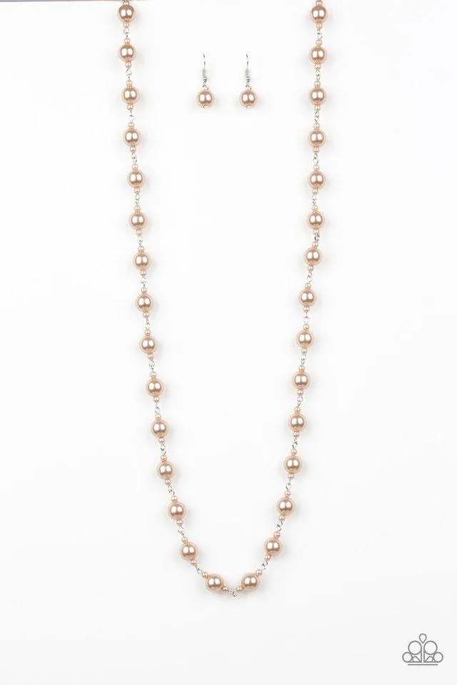 Paparazzi Necklace ~ Behind The Scenes - Brown