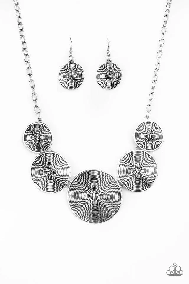 Paparazzi Necklace ~ Deserves A Medal - Silver