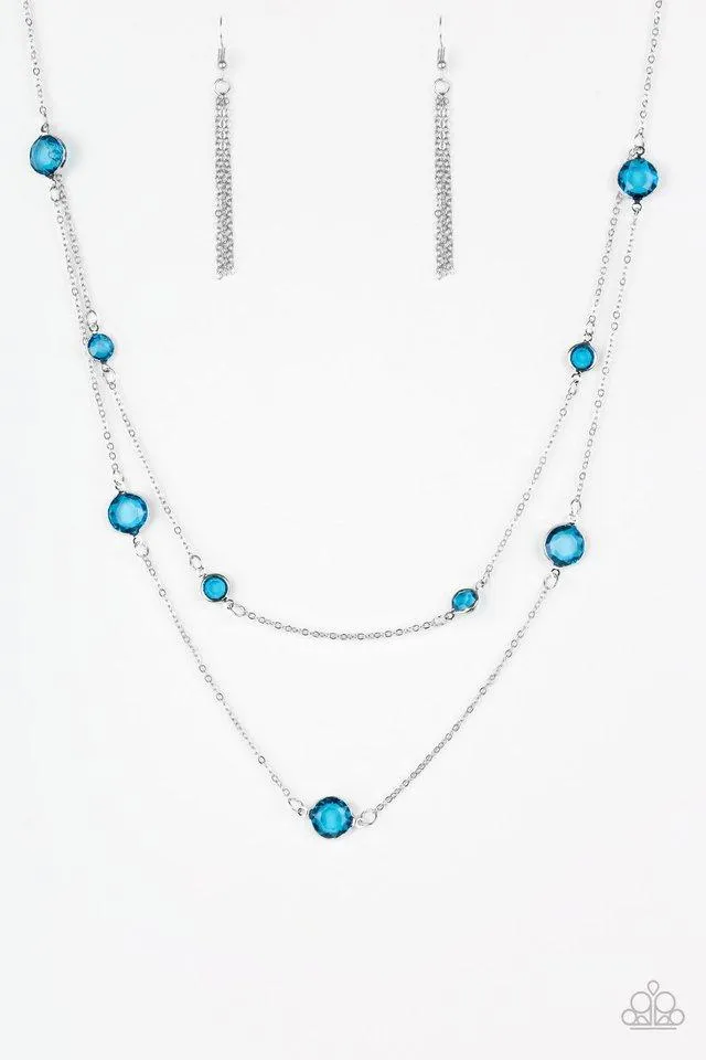 Paparazzi Necklace ~ Raise Your Glass - Blue