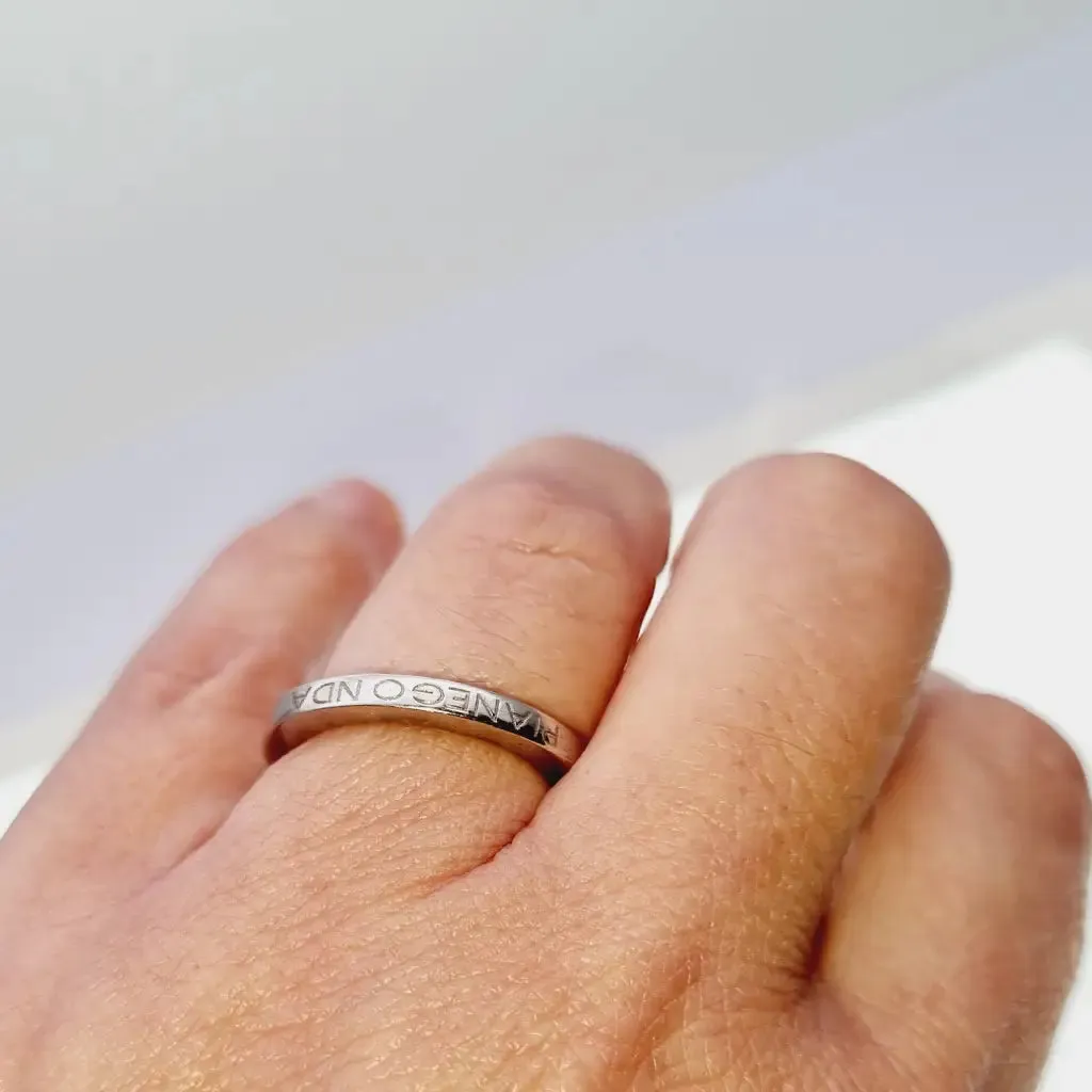 Pianegonda ring in 925 silver. Circa xx. Ancient and modern jewelry.