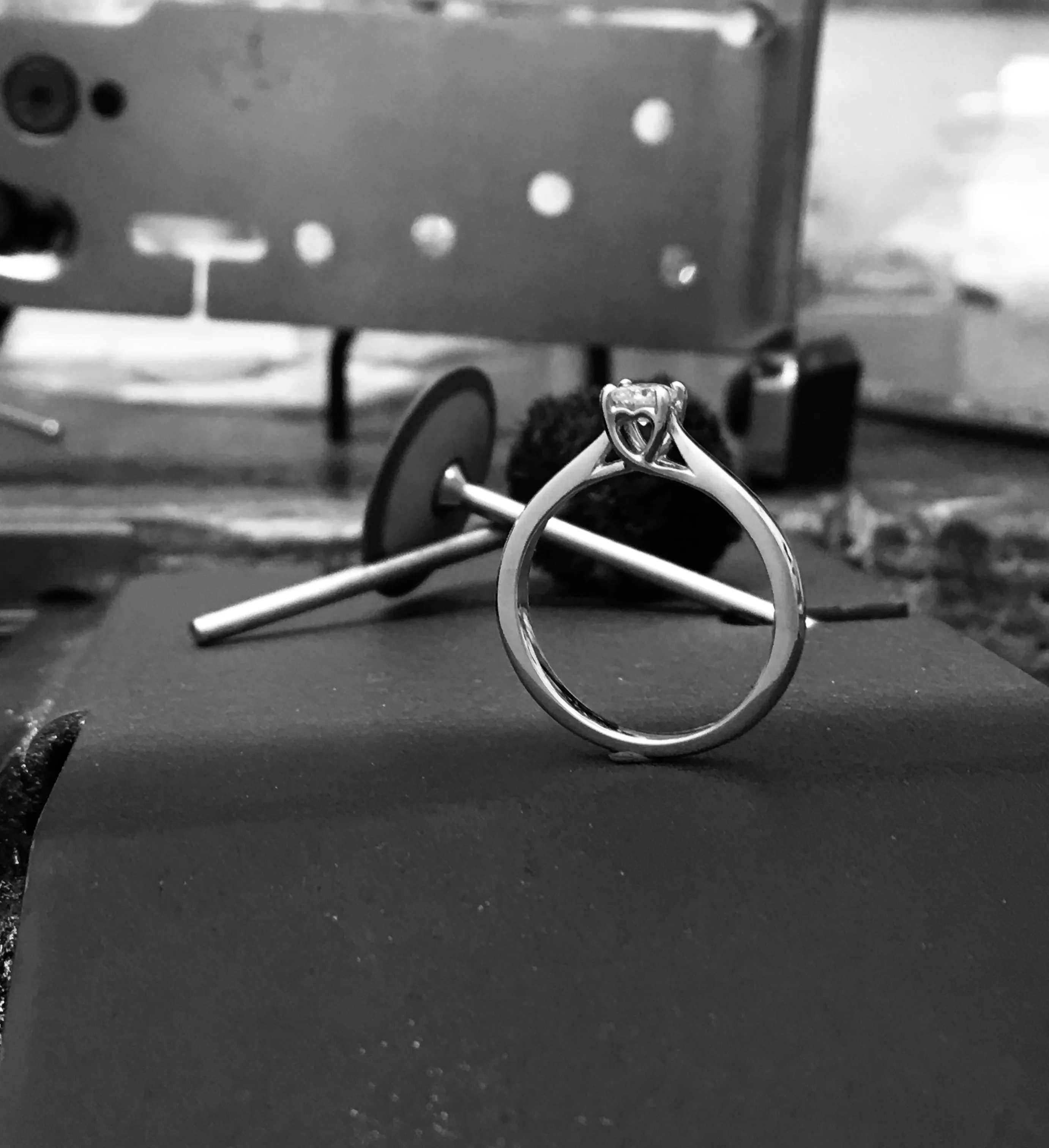 Platinum 0.25ct Diamond 'Cariad' Solitaire Engagement Ring.