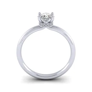 Platinum 0.76ct Diamond Solitaire Engagement Ring H/Si.