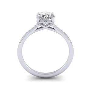 Platinum 1.20ct Diamond 'Forever' Solitaire Engagement Ring.