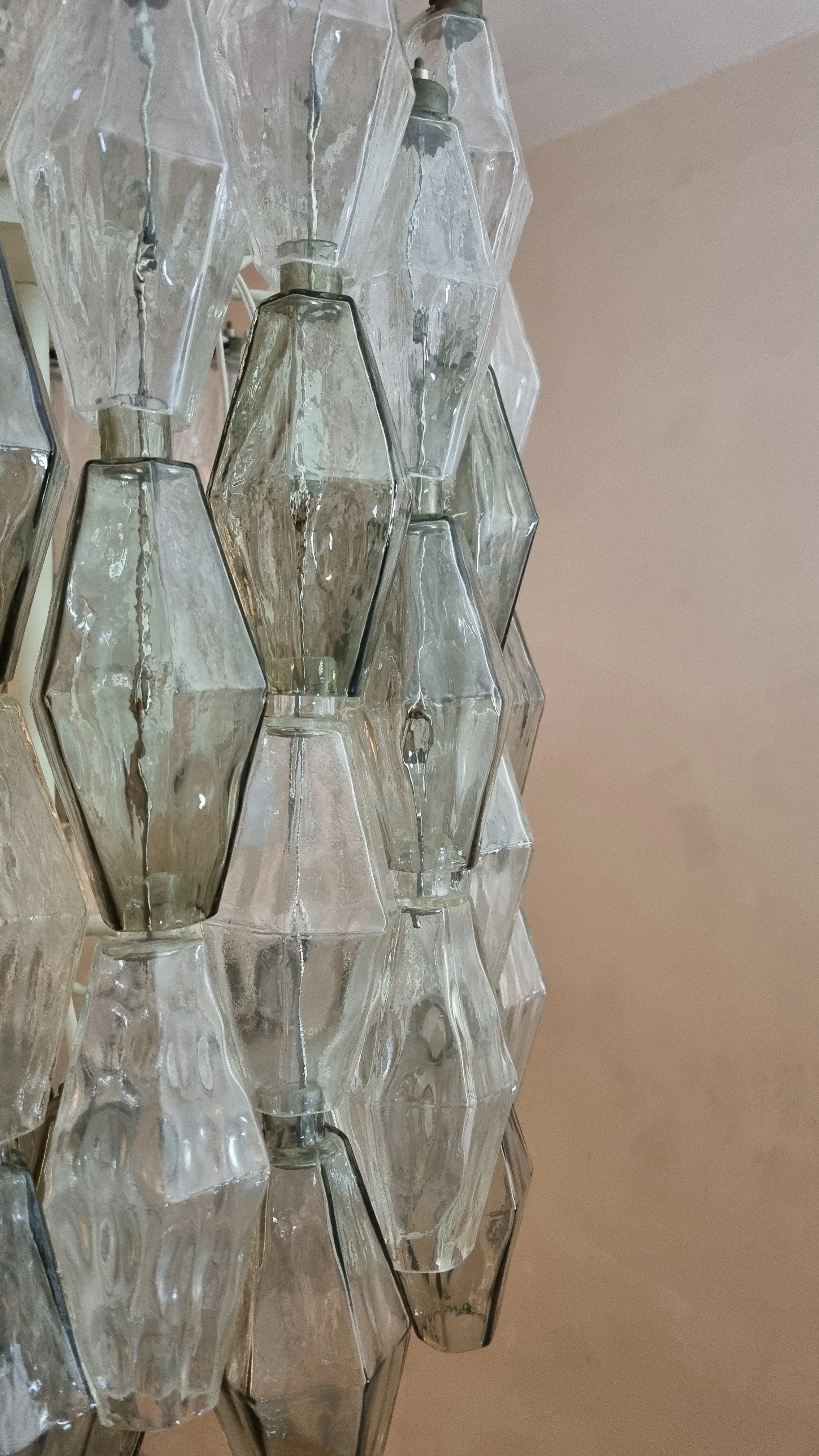 Poliedri Pendant Lamp by Carlo Scarpa for Venini