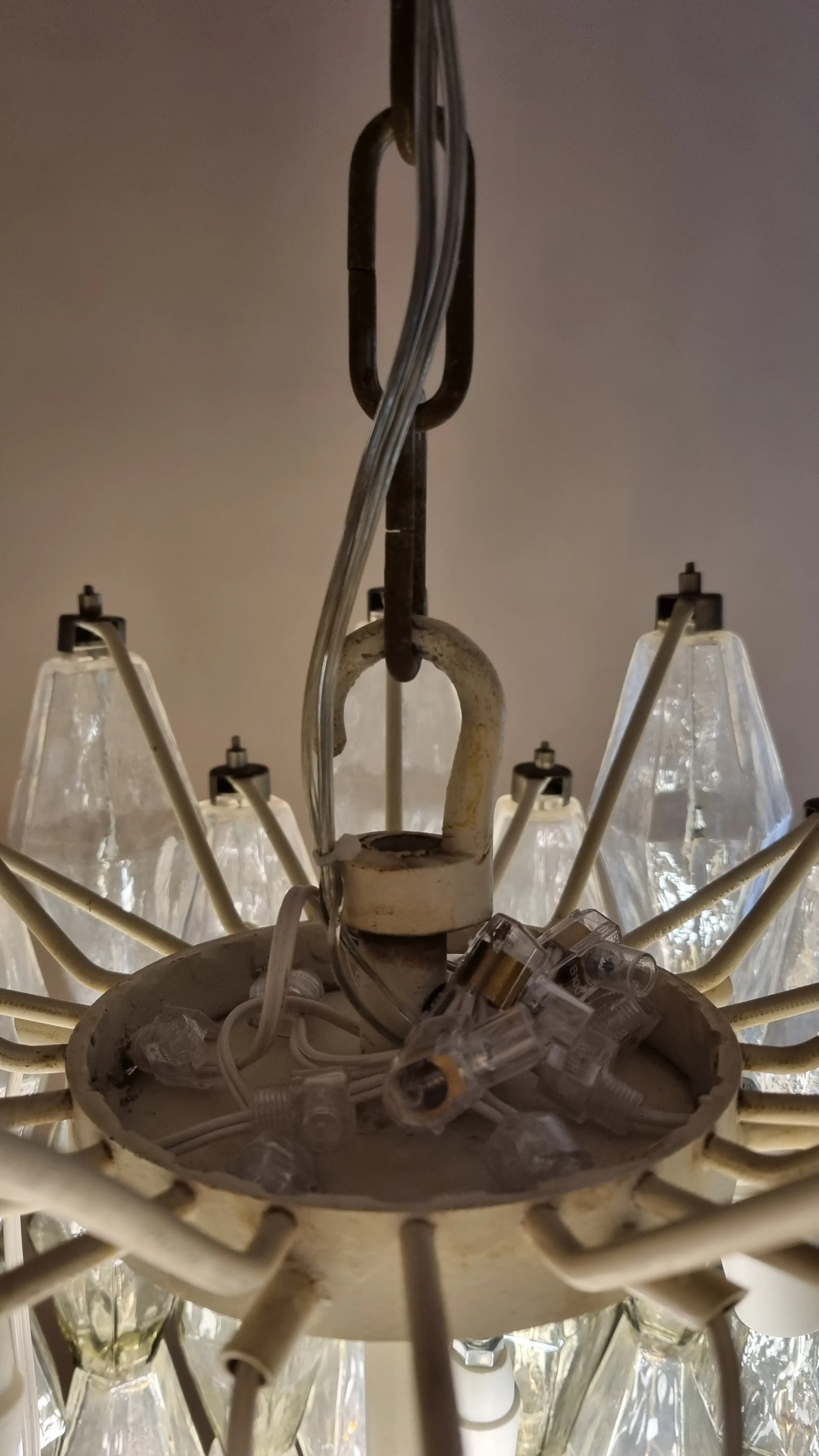 Poliedri Pendant Lamp by Carlo Scarpa for Venini