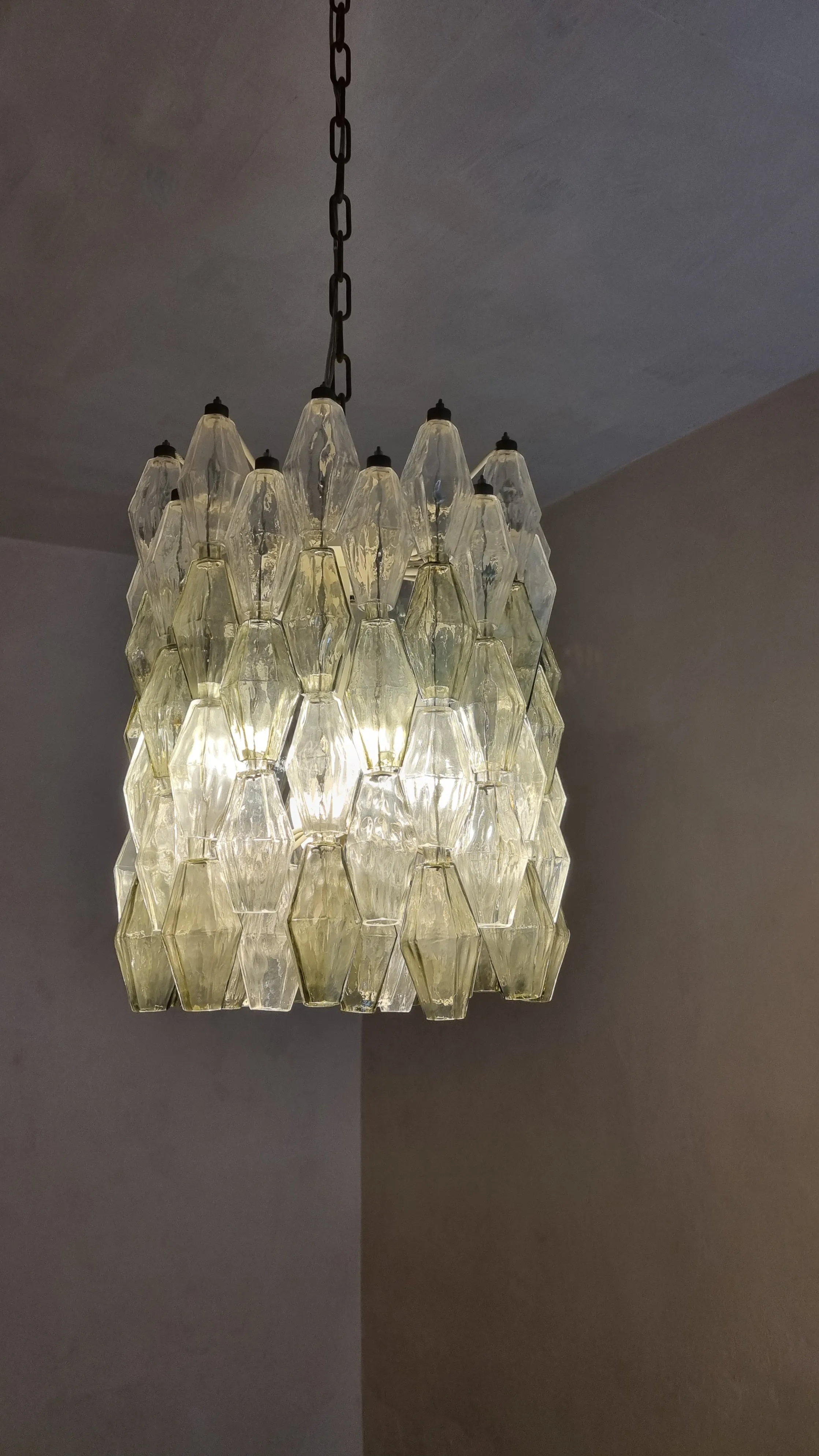 Poliedri Pendant Lamp by Carlo Scarpa for Venini