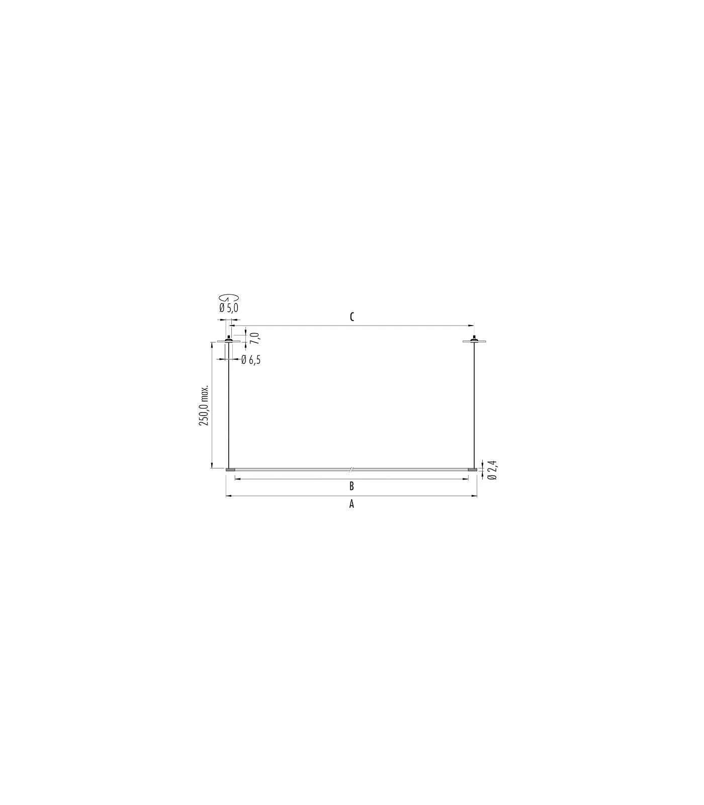 Pop P120/P200 Recessed Pendant Light