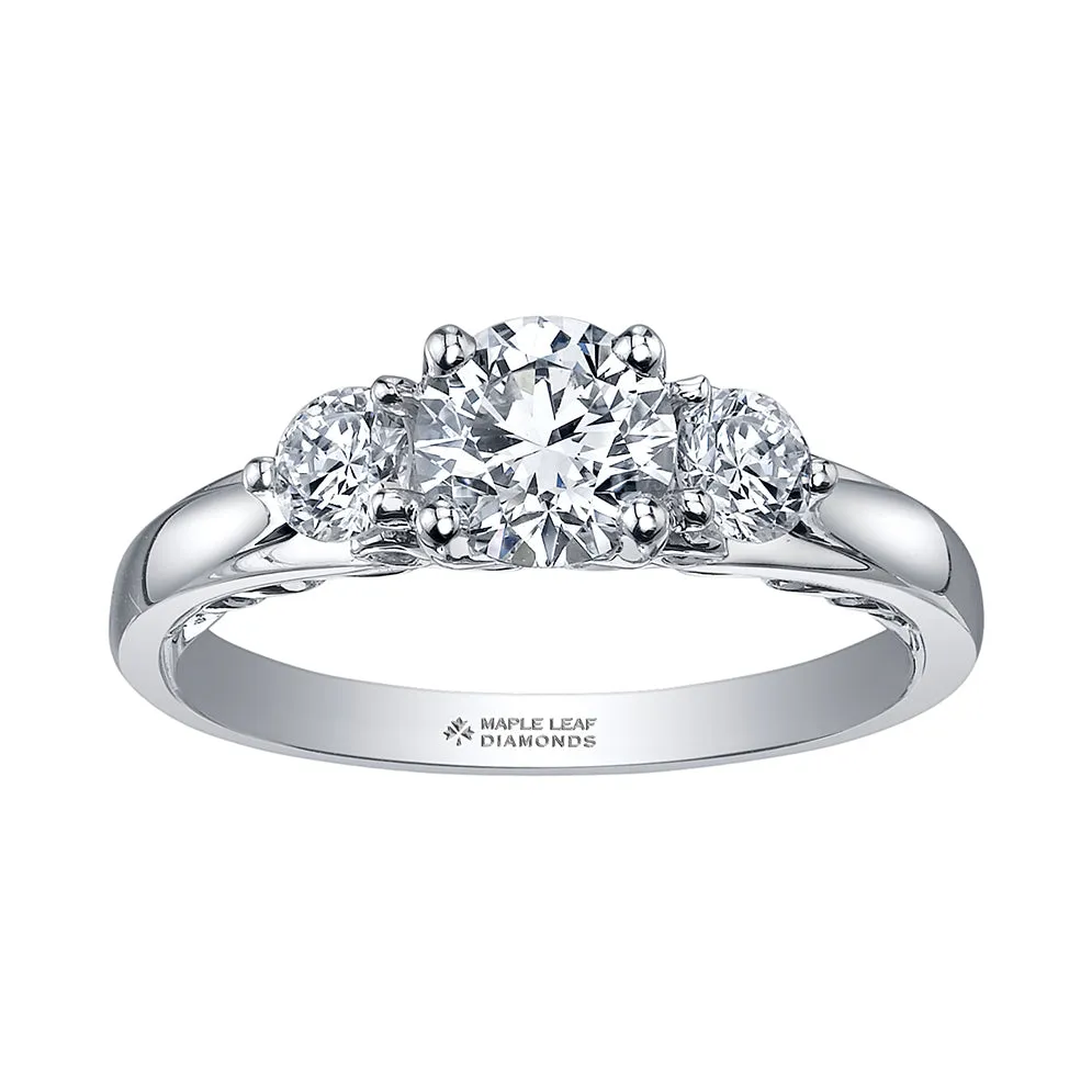 "MARGARITA" MAPLE LEAF™ CANADIAN DIAMOND RING