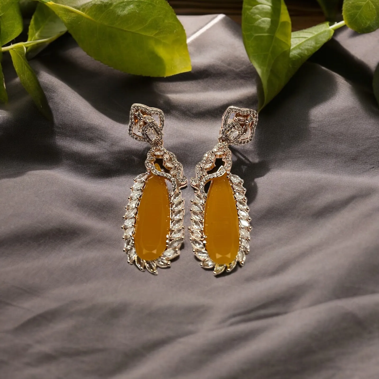 Regal Azure Glimmer Earrings
