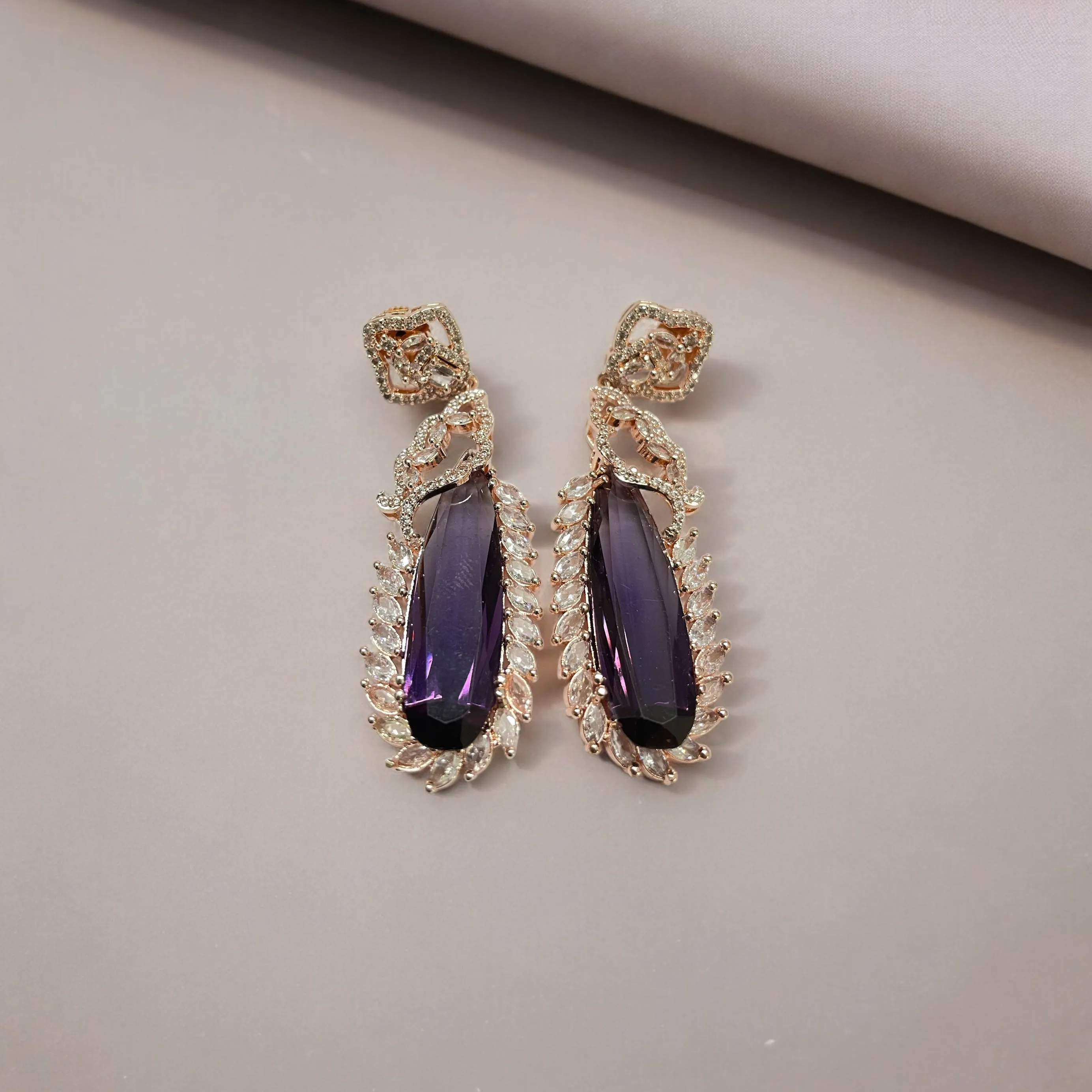 Regal Azure Glimmer Earrings