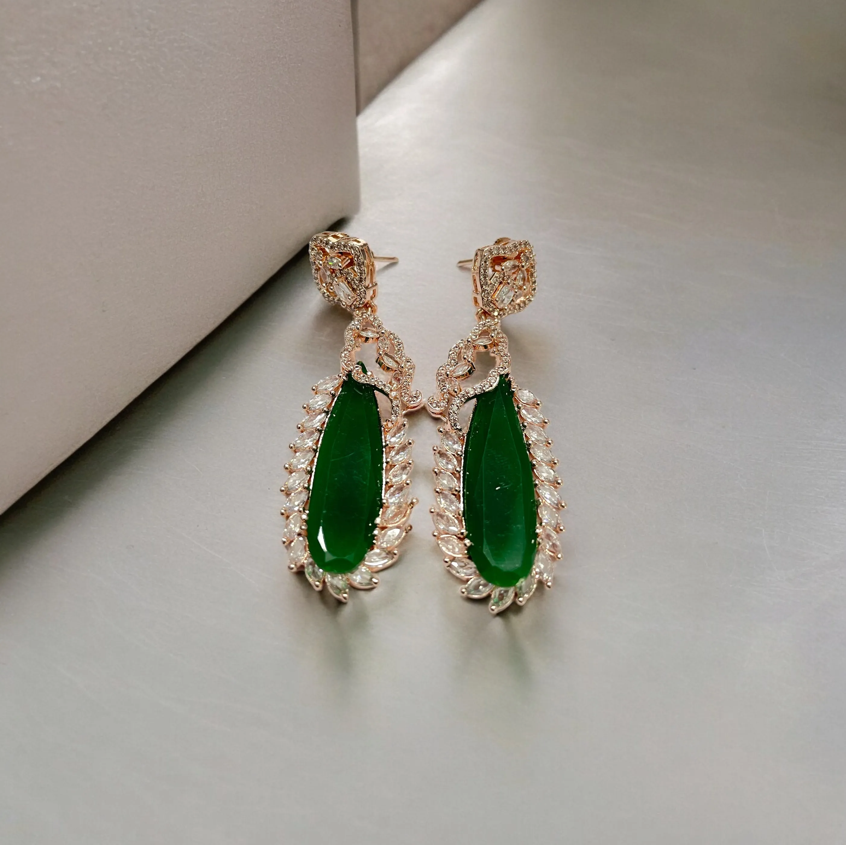 Regal Azure Glimmer Earrings