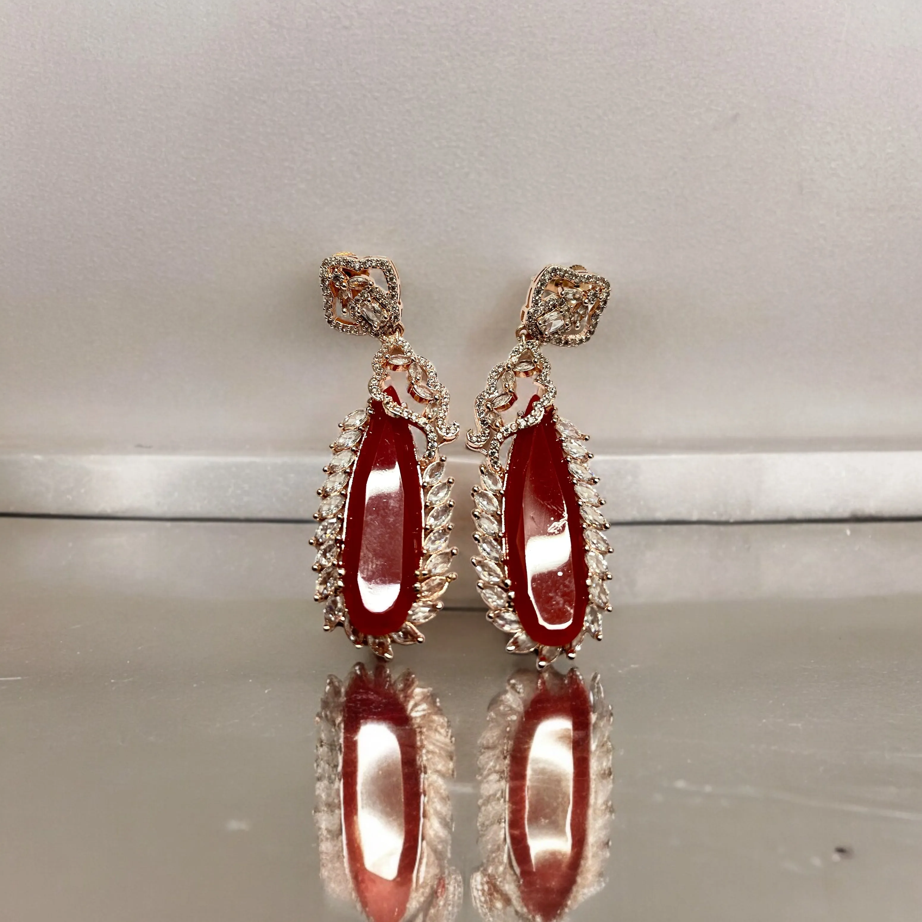 Regal Azure Glimmer Earrings
