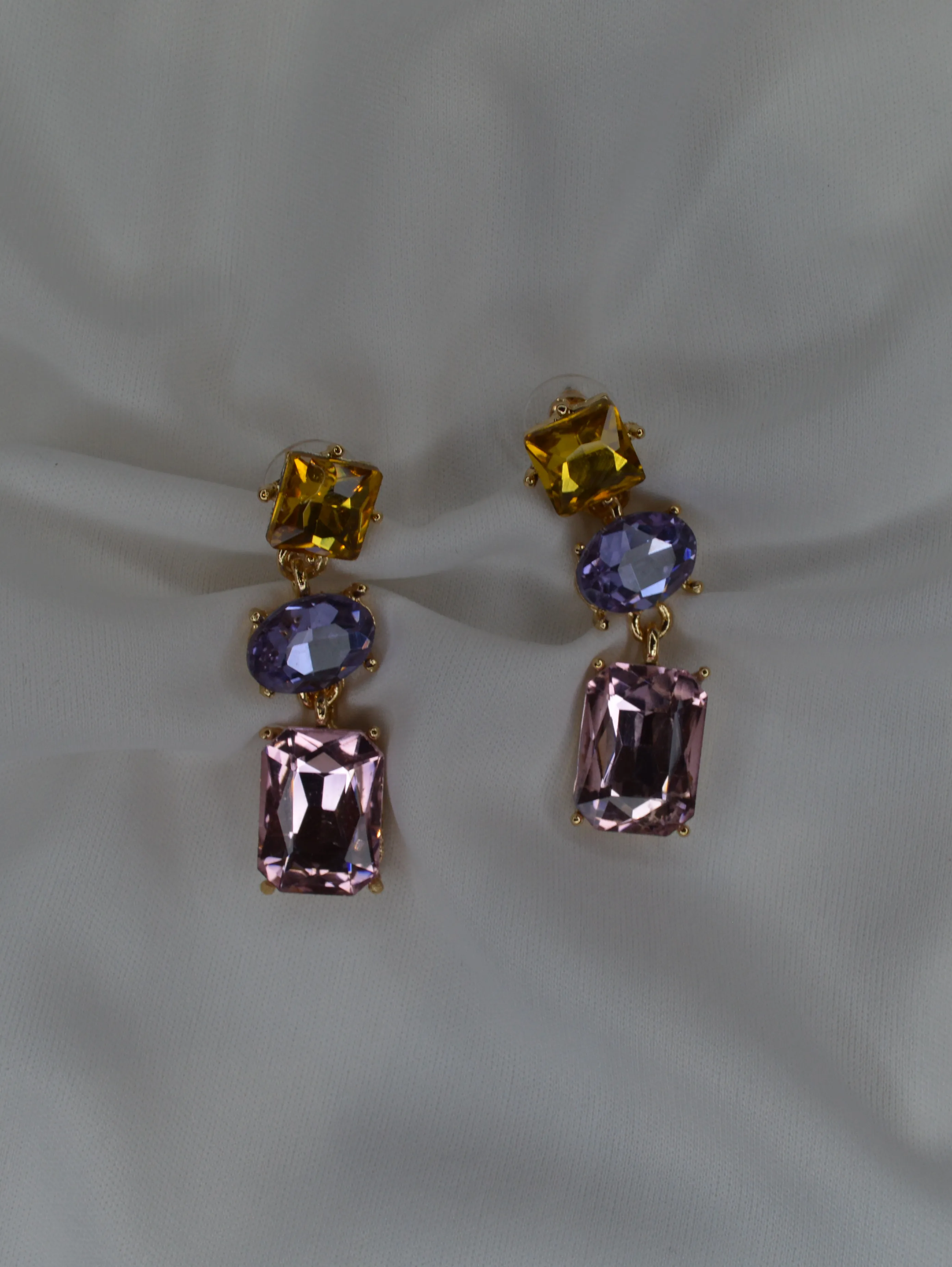 Regal Stone Drop Earrings