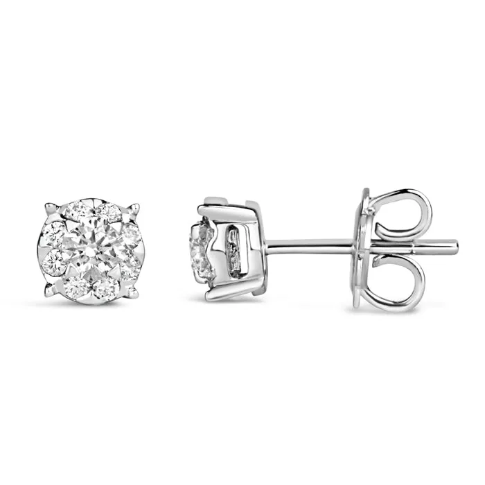 Rocks Diamond Stud Earrings