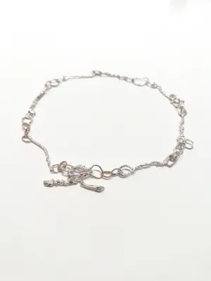 Rope Chain Neckace - Sterling Silver   9K YG