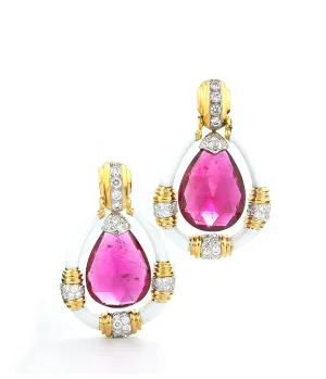 Rubellite Earrings