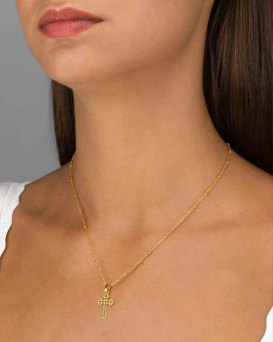 Salib Pendant, Gold