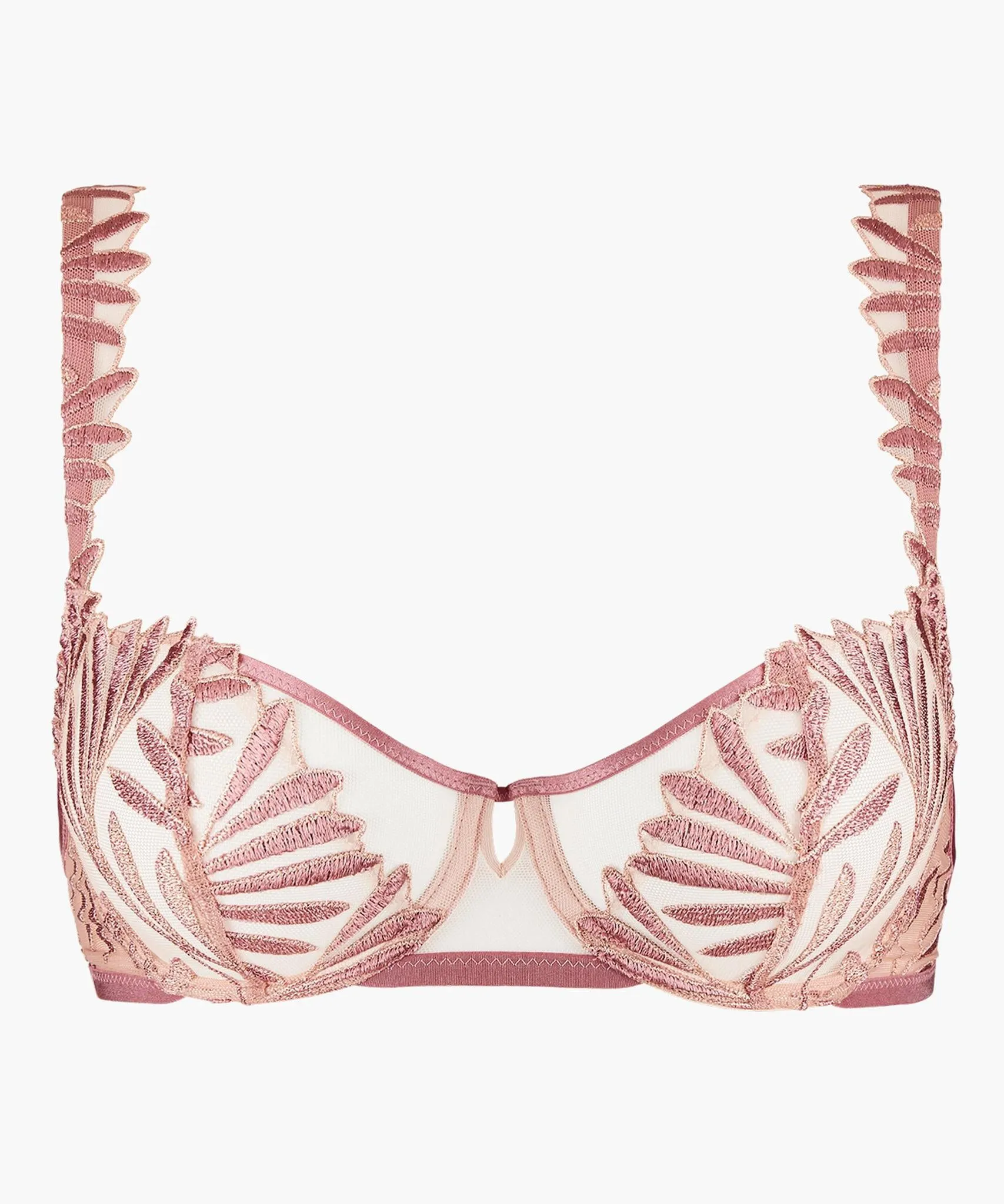 Sensory illusion half cup bra