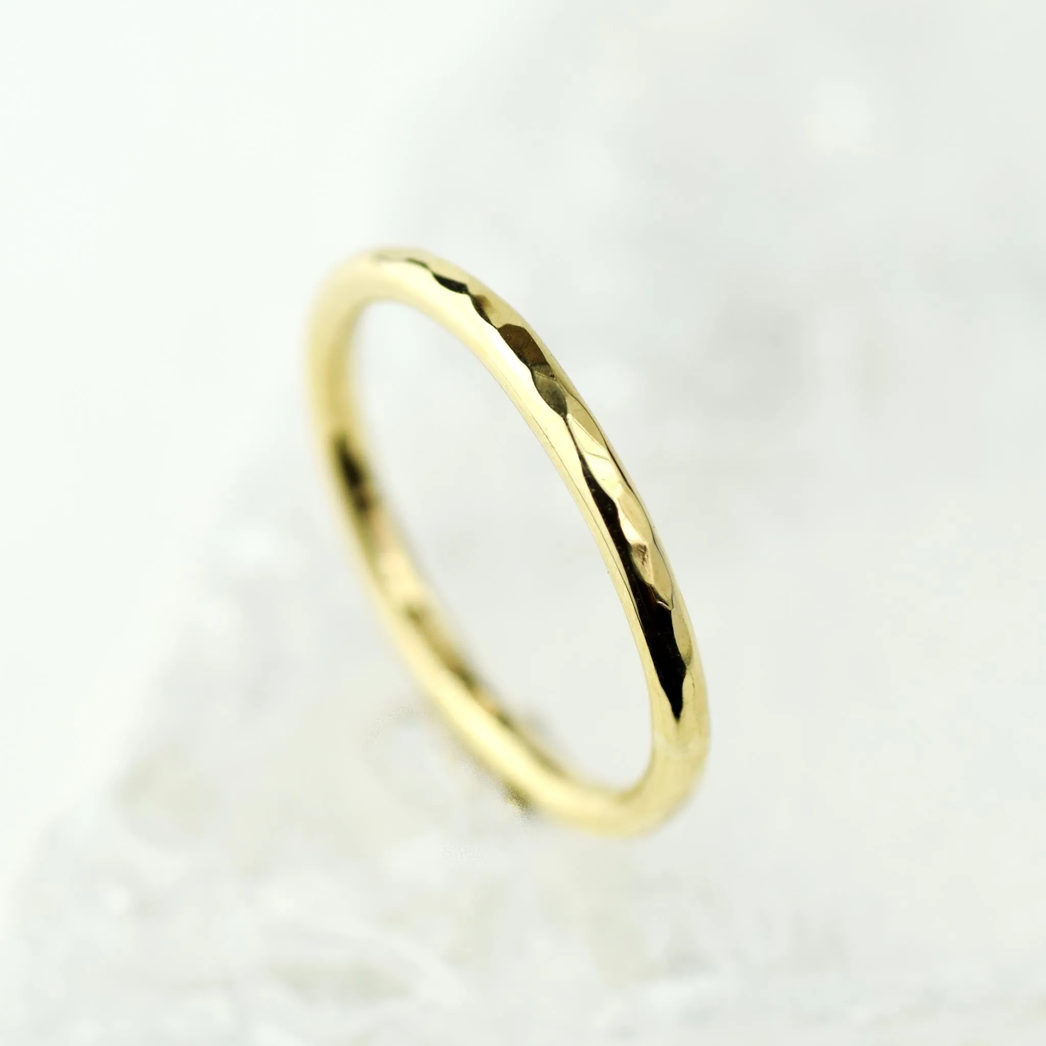 Solid Gold 2mm Halo Ring